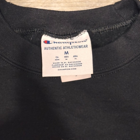 Champion Black Green and Yellow Baylor Crewneck University Sweater - Picture 4 of 6